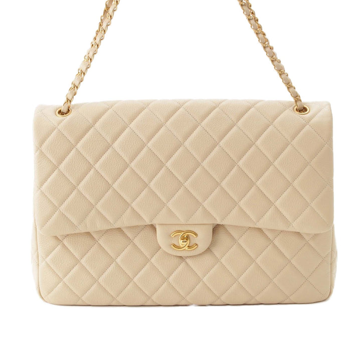 XXL Matelassé Rabat simple Cuir d'agneau Beige