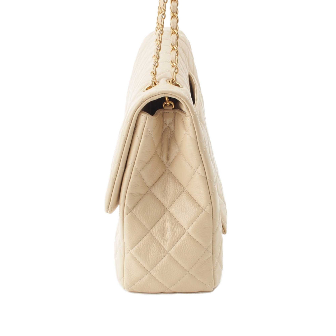 XXL Matelassé Rabat simple Cuir d'agneau Beige