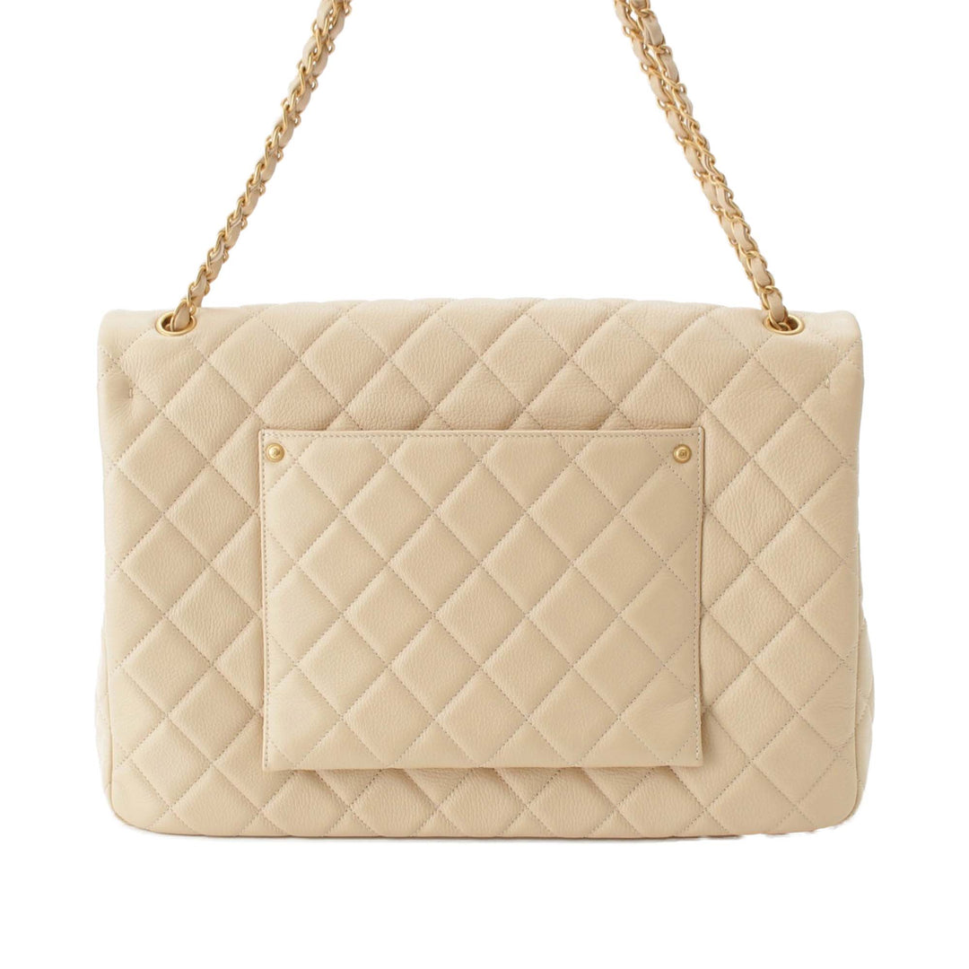 XXL Matelassé Rabat simple Cuir d'agneau Beige