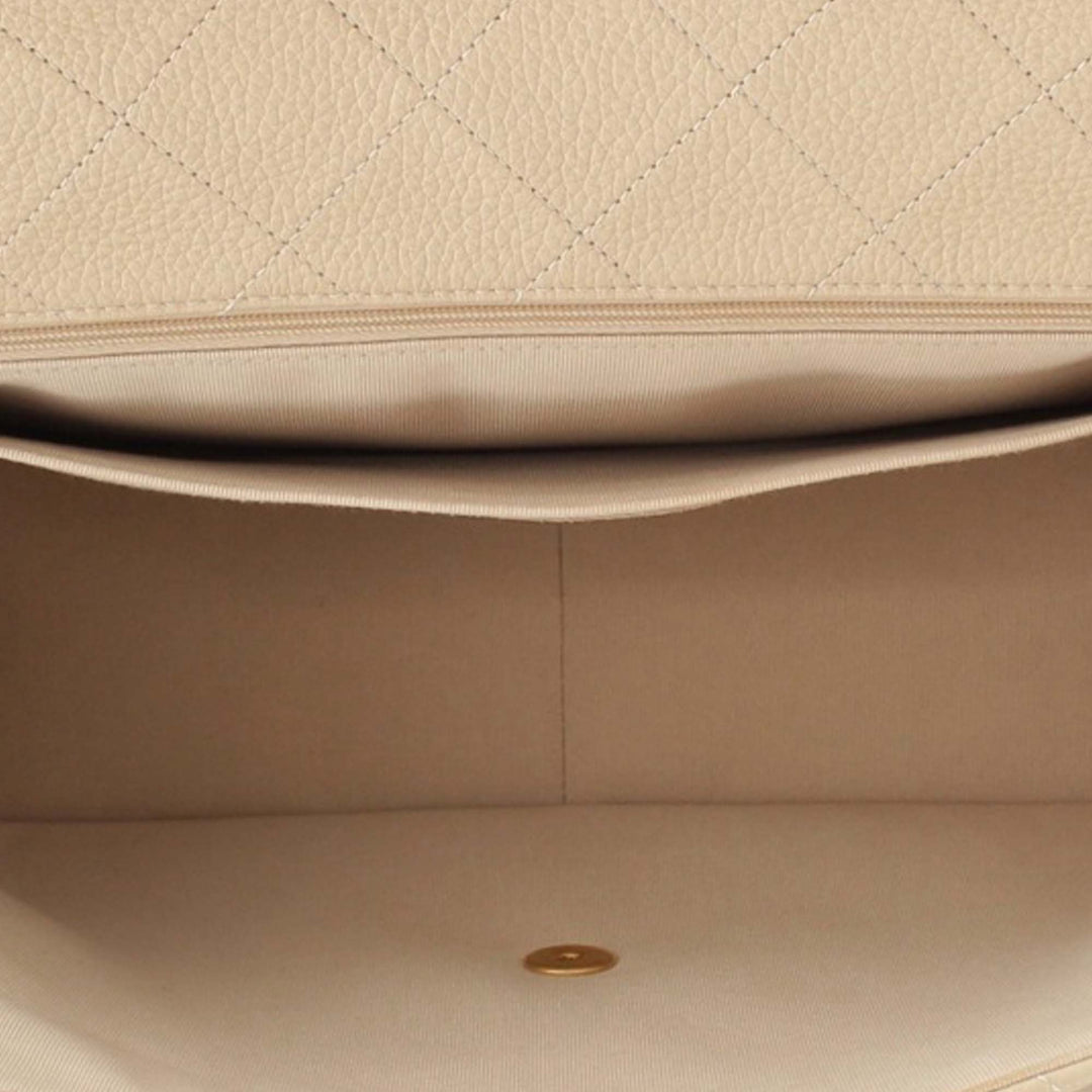 XXL Matelassé Rabat simple Cuir d'agneau Beige