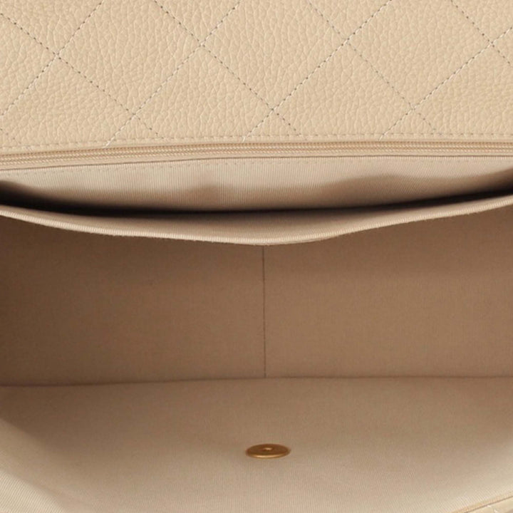 XXL Matelassé Rabat simple Cuir d'agneau Beige