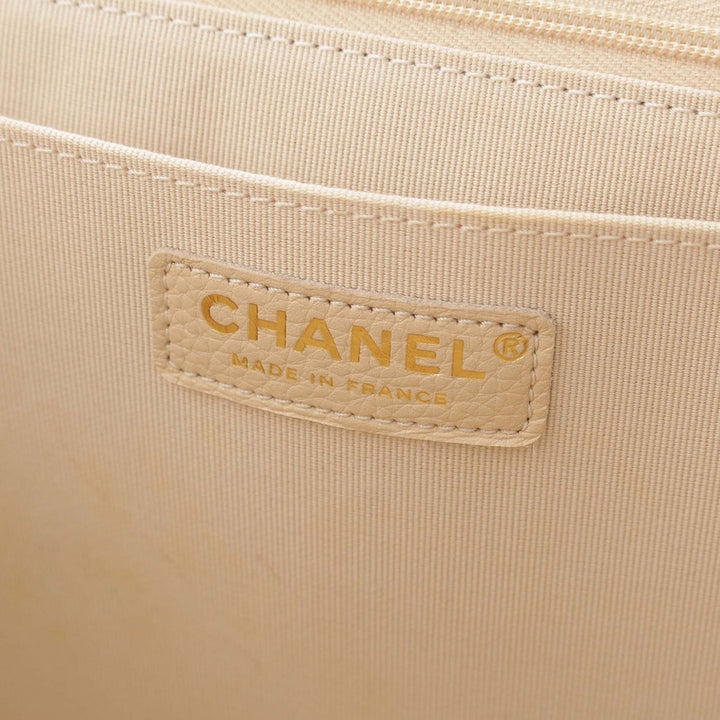 XXL Matelassé Rabat simple Cuir d'agneau Beige