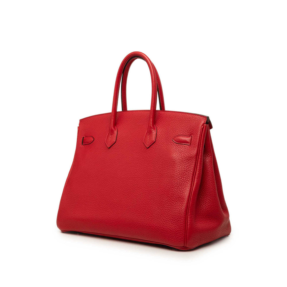 Hermès Sac à main Birkin Retourne 35 Clémence Rouge – vue 2 – GABY PARIS