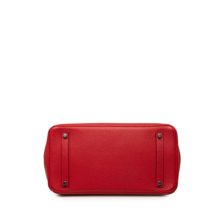 Hermès Sac à main Birkin Retourne 35 Clémence Rouge – vue 3 – GABY PARIS