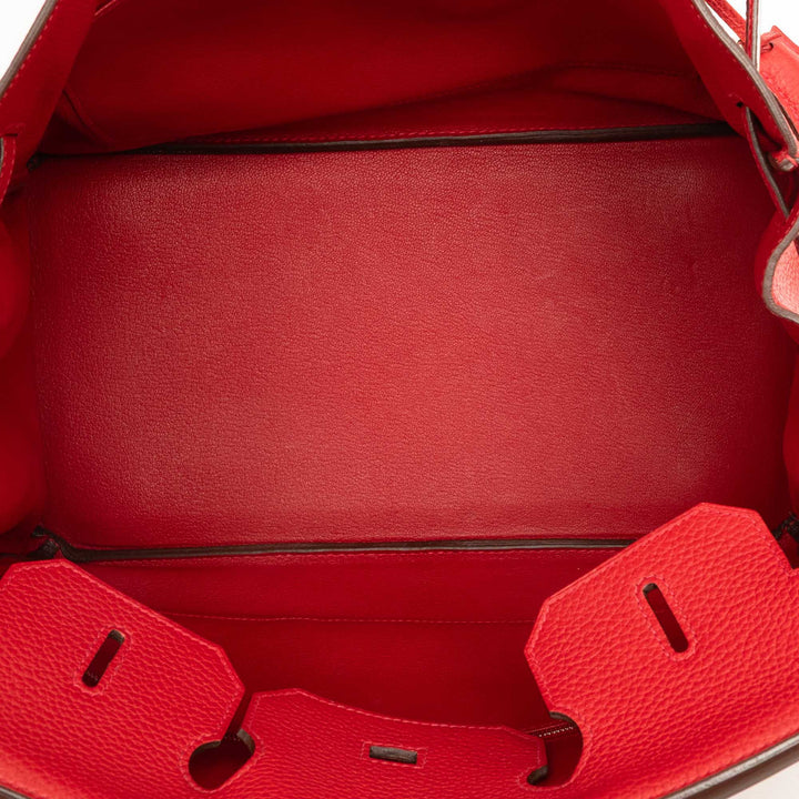 Hermès Sac à main Birkin Retourne 35 Clémence Rouge – vue 4 – GABY PARIS