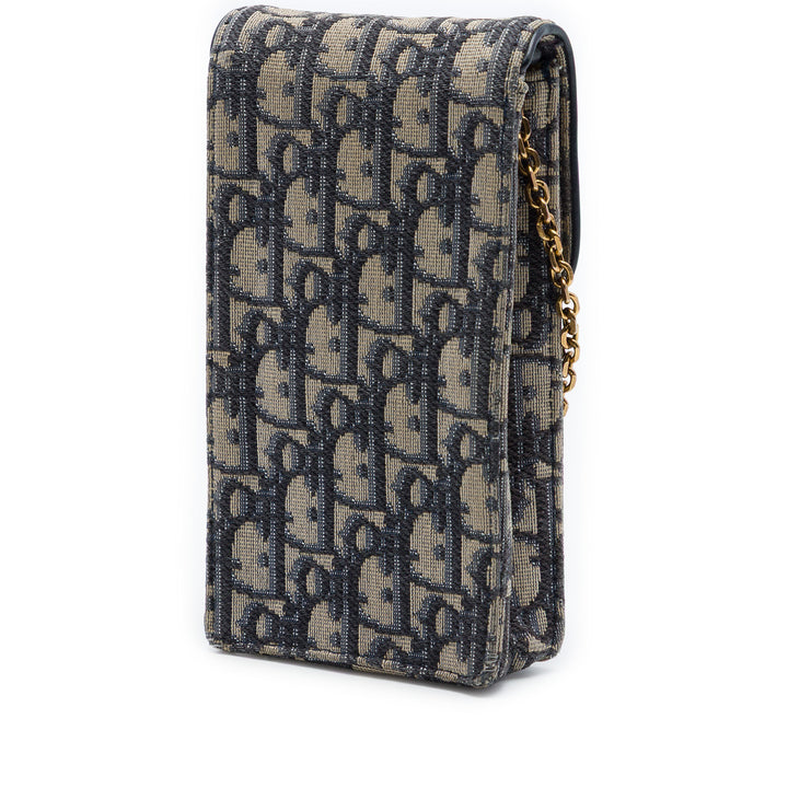 Dior Oblique Toile Saddle Phone Holder Sac porté croisé