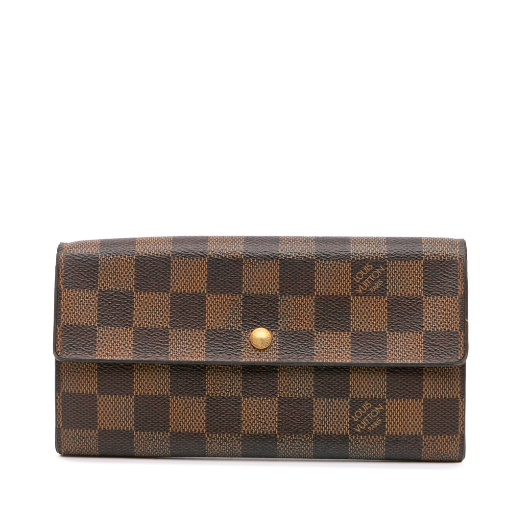 Damier Ebene Sarah Wallet Brown - Gaby Paris