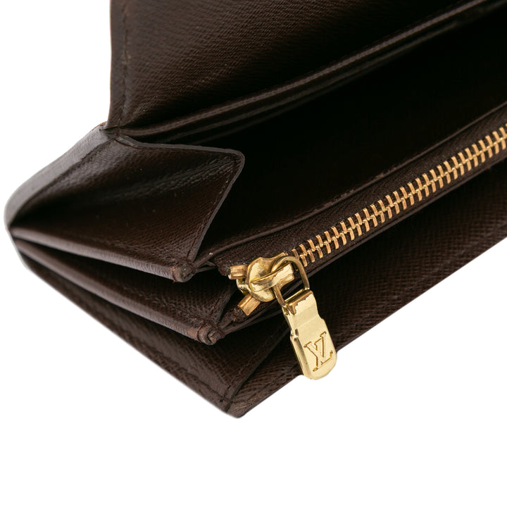 Damier Ebene Sarah Wallet Brown - Gaby Paris