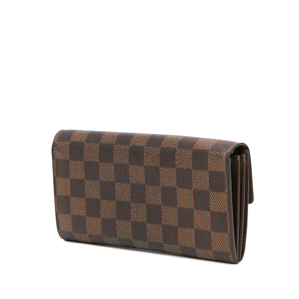 Damier Ebene Sarah Wallet Brown - Gaby Paris