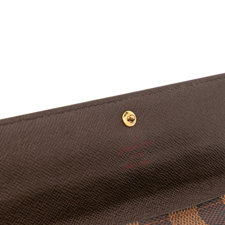 Damier Ebene Sarah Wallet Brown - Gaby Paris