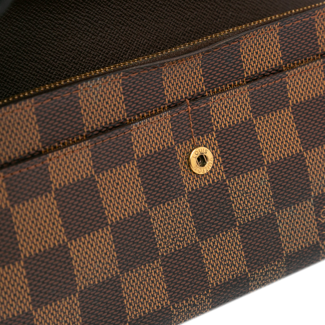 Damier Ebene Sarah Wallet Brown - Gaby Paris