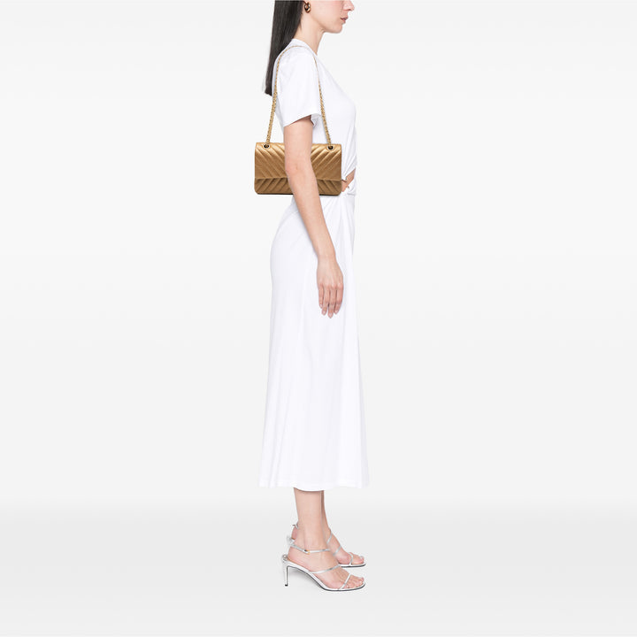 Chanel Chevron Metallic vieilli Cuir de veau Reissue 2.55 Double rabat 225