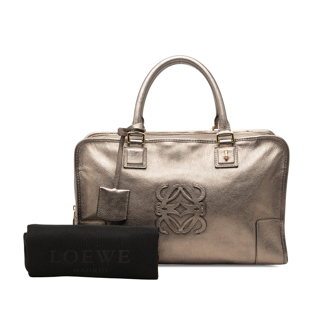 LOEWE Metallic Cuir de chèvre Amazona 36