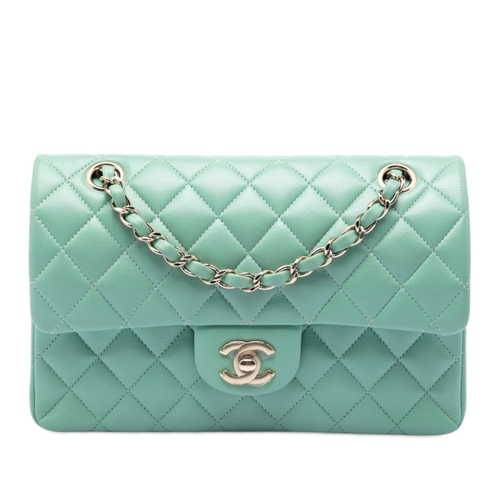 Chanel Small Classic Cuir d’agneau Double rabat