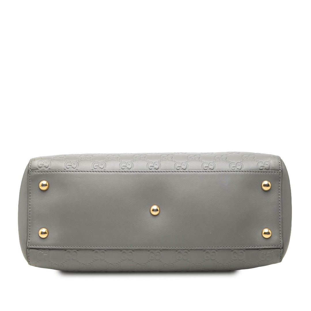 Guccissima Souple Sac Moyen Gris