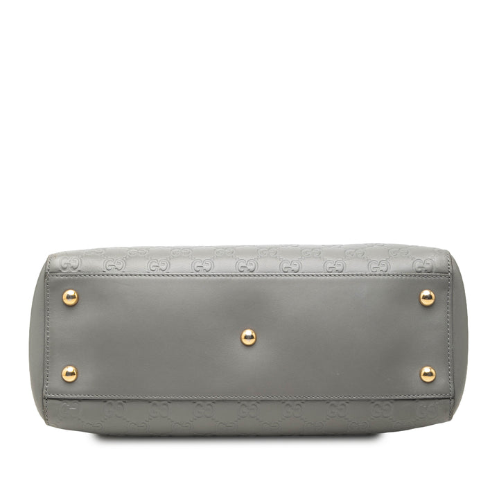 Guccissima Souple Sac Moyen Gris