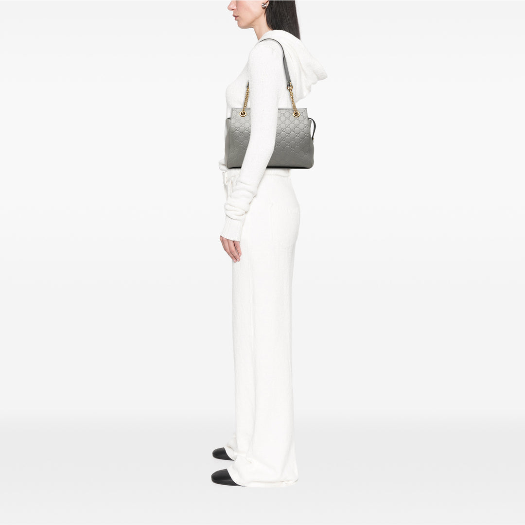 Guccissima Souple Sac Moyen Gris