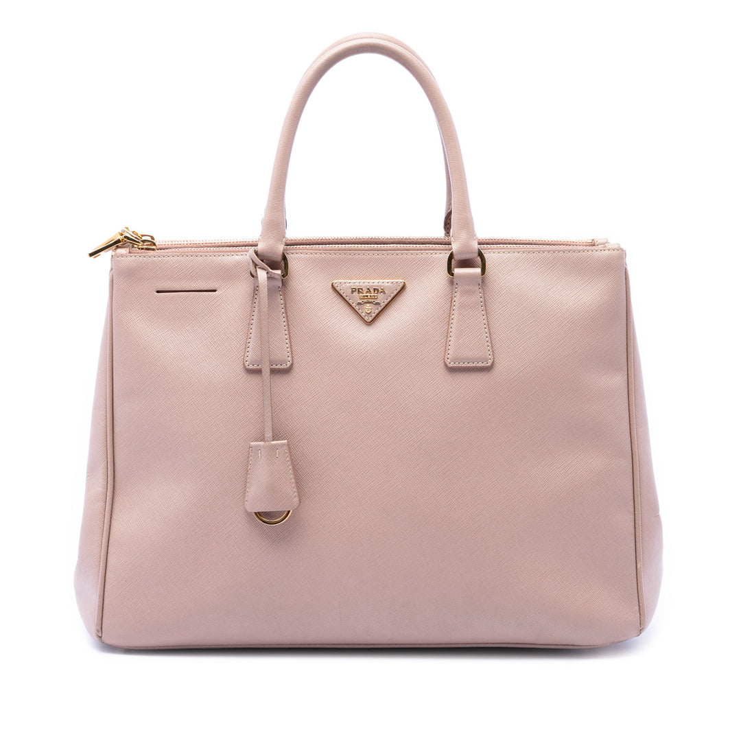 Prada Large Saffiano Lux Galleria Double Zip Sac