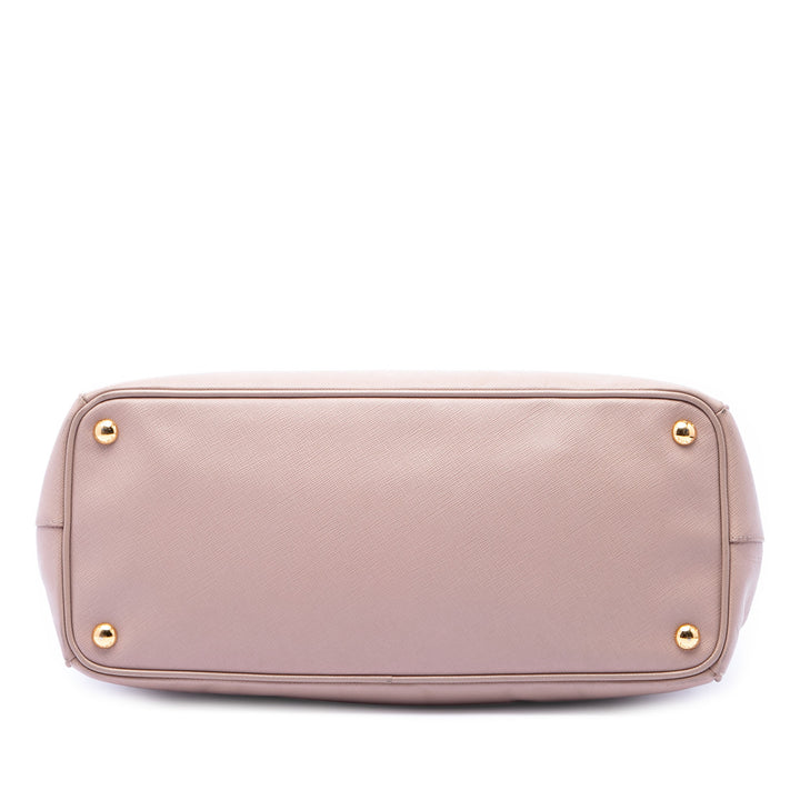 Prada Large Saffiano Lux Galleria Double Zip Sac