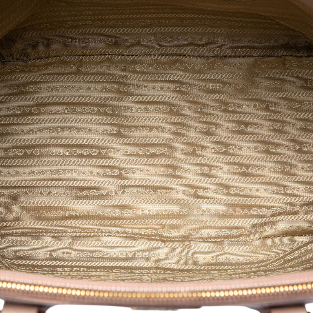 Prada Large Saffiano Lux Galleria Double Zip Sac