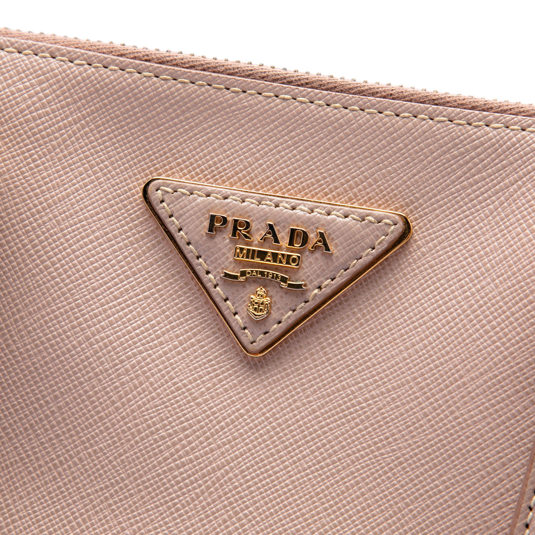 Prada Large Saffiano Lux Galleria Double Zip Sac