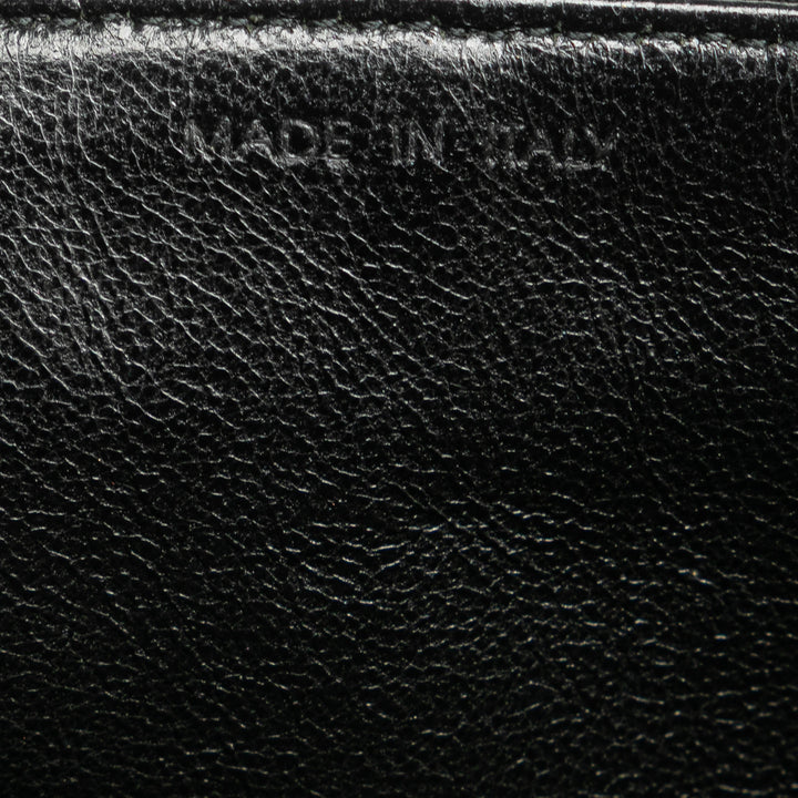 Choco Bar Suede Stitched Chain Flap Black - Gaby Paris