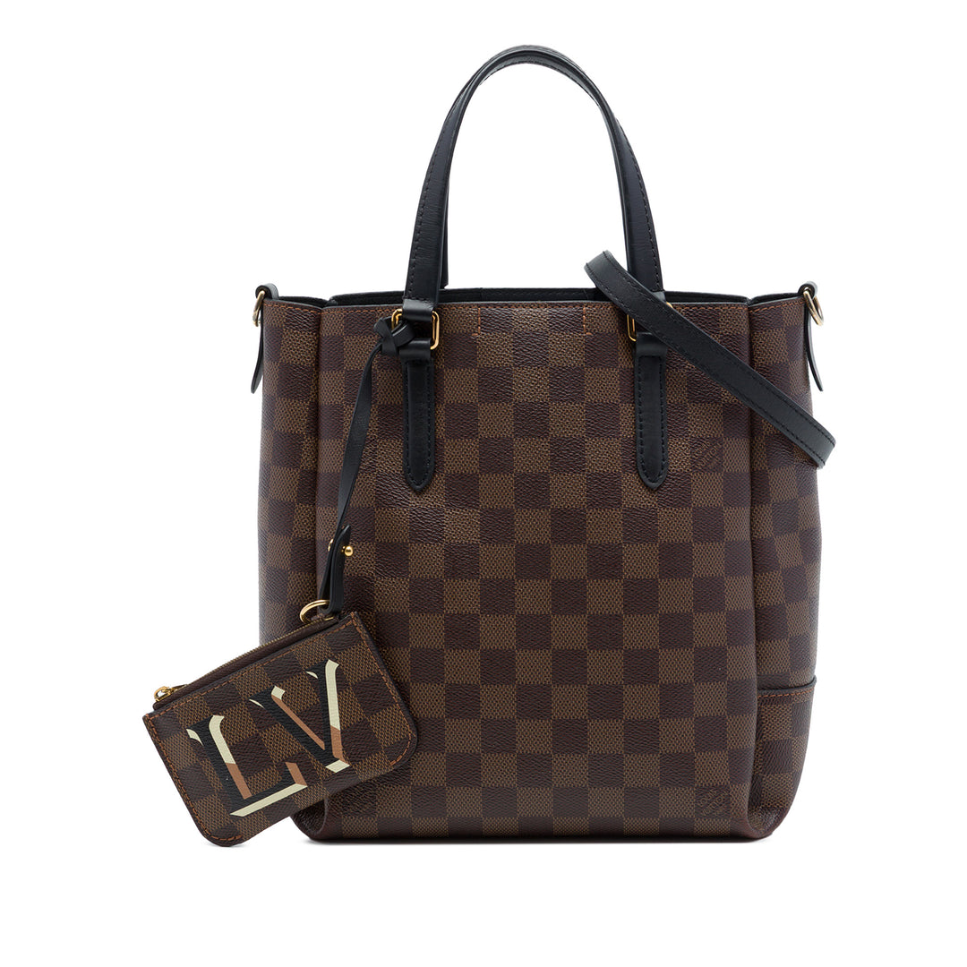 Louis Vuitton Sac à main Belmont Damier Ébène PM Marron – vue 7 – GABY PARIS
