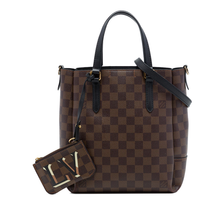 Louis Vuitton Sac à main Belmont Damier Ébène PM Marron – vue 7 – GABY PARIS