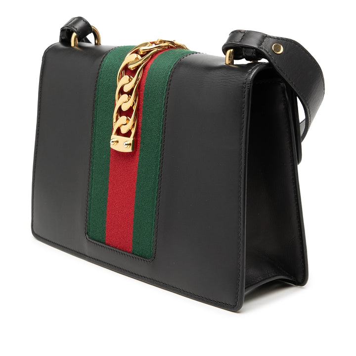 Gucci Web Sylvie Sac Petit Cuir de veau