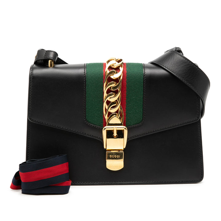 Gucci Web Sylvie Sac Petit Cuir de veau