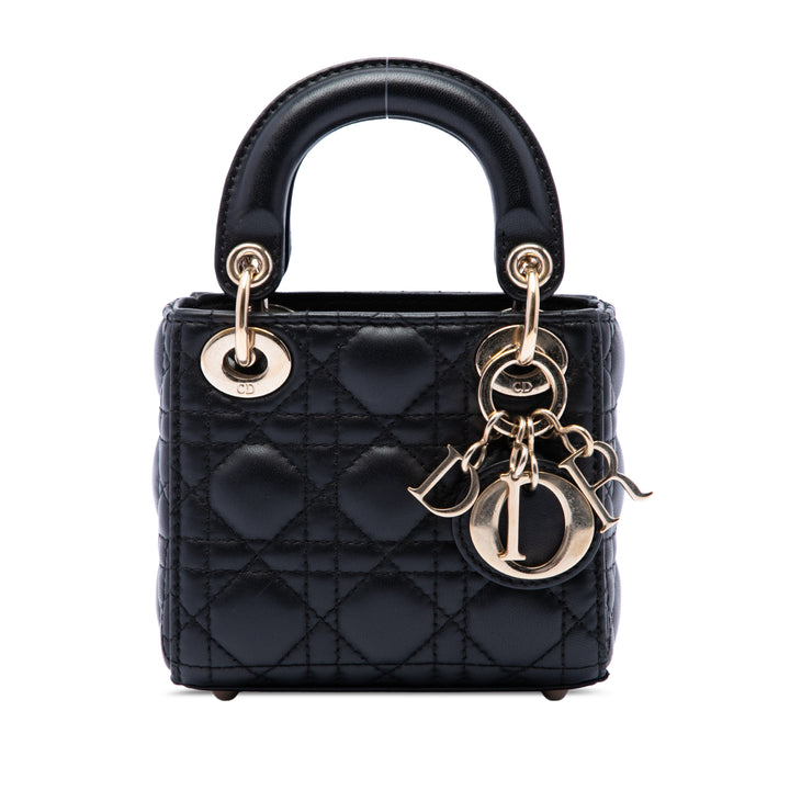 Dior Micro Cuir d'agneau Cannage Lady Dior
