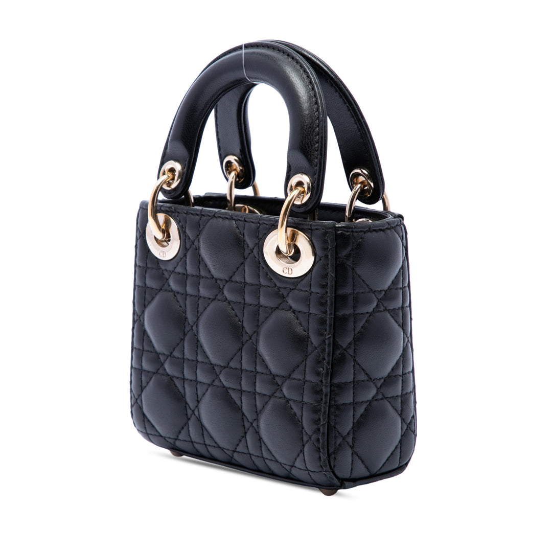 Dior Micro Cuir d'agneau Cannage Lady Dior