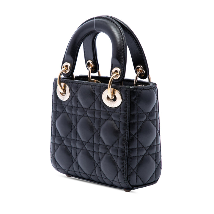 Dior Micro Cuir d'agneau Cannage Lady Dior