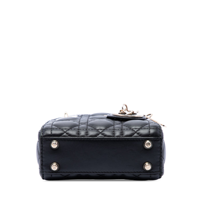 Dior Micro Cuir d'agneau Cannage Lady Dior