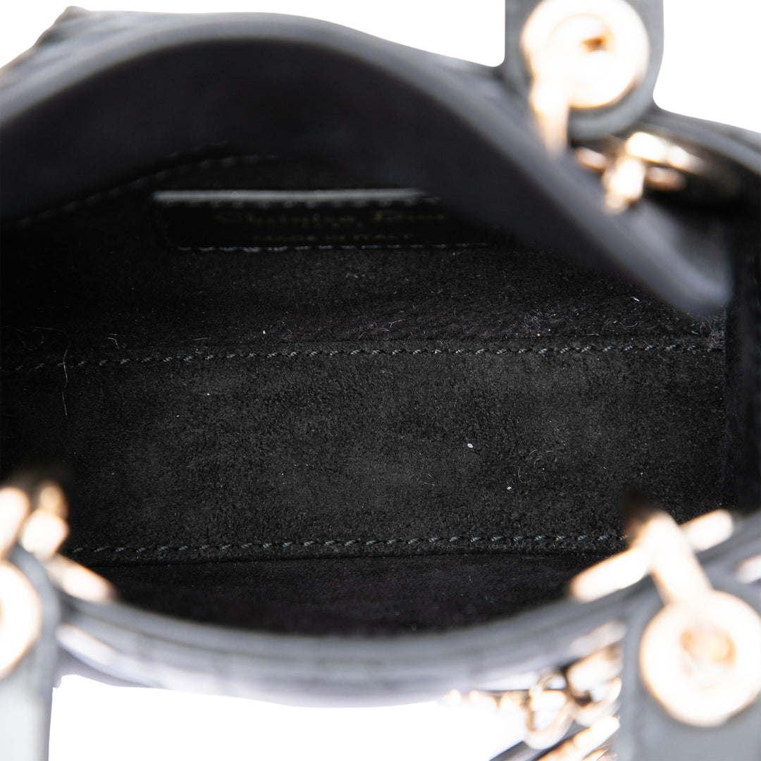 Dior Micro Cuir d'agneau Cannage Lady Dior