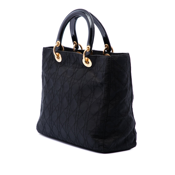 Dior Large Nylon Cannage Lady Dior