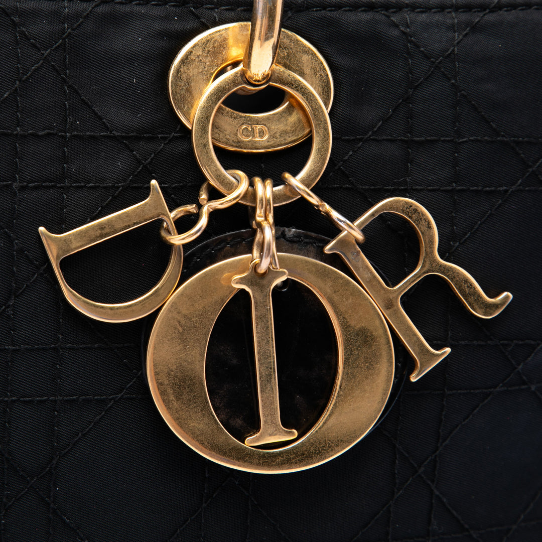 Dior Large Nylon Cannage Lady Dior