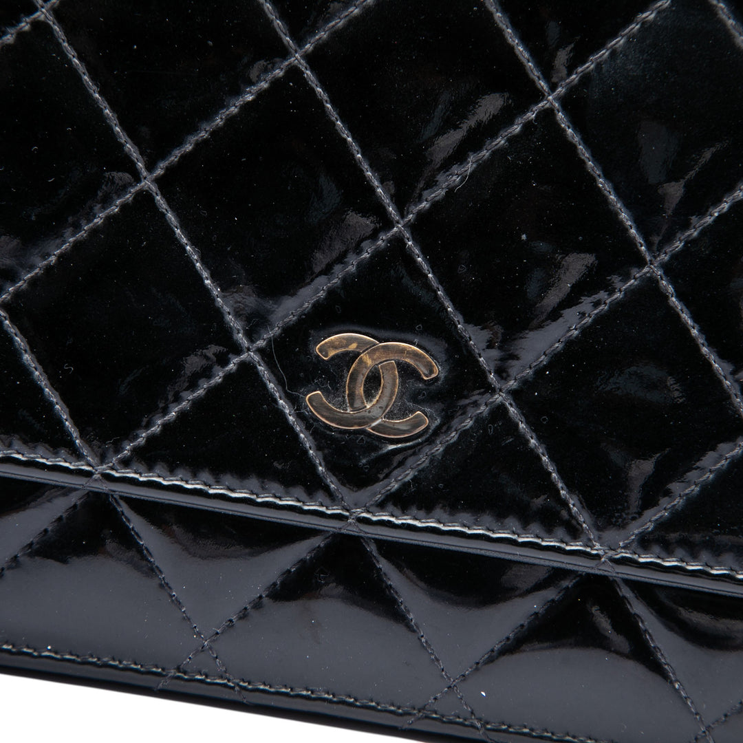 Chanel CC Matelassé Wallet on Chain Noir – vue 5 – GABY PARIS
