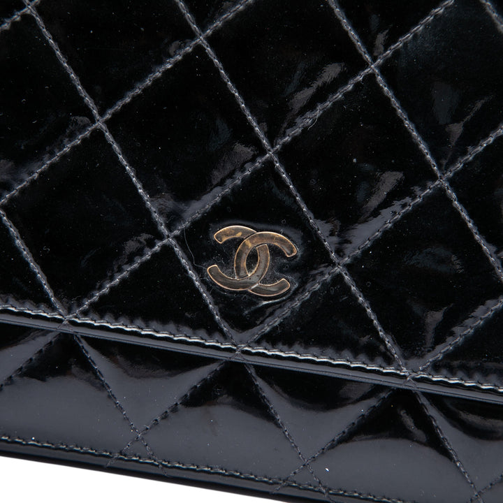 Chanel CC Matelassé Wallet on Chain Noir – vue 5 – GABY PARIS
