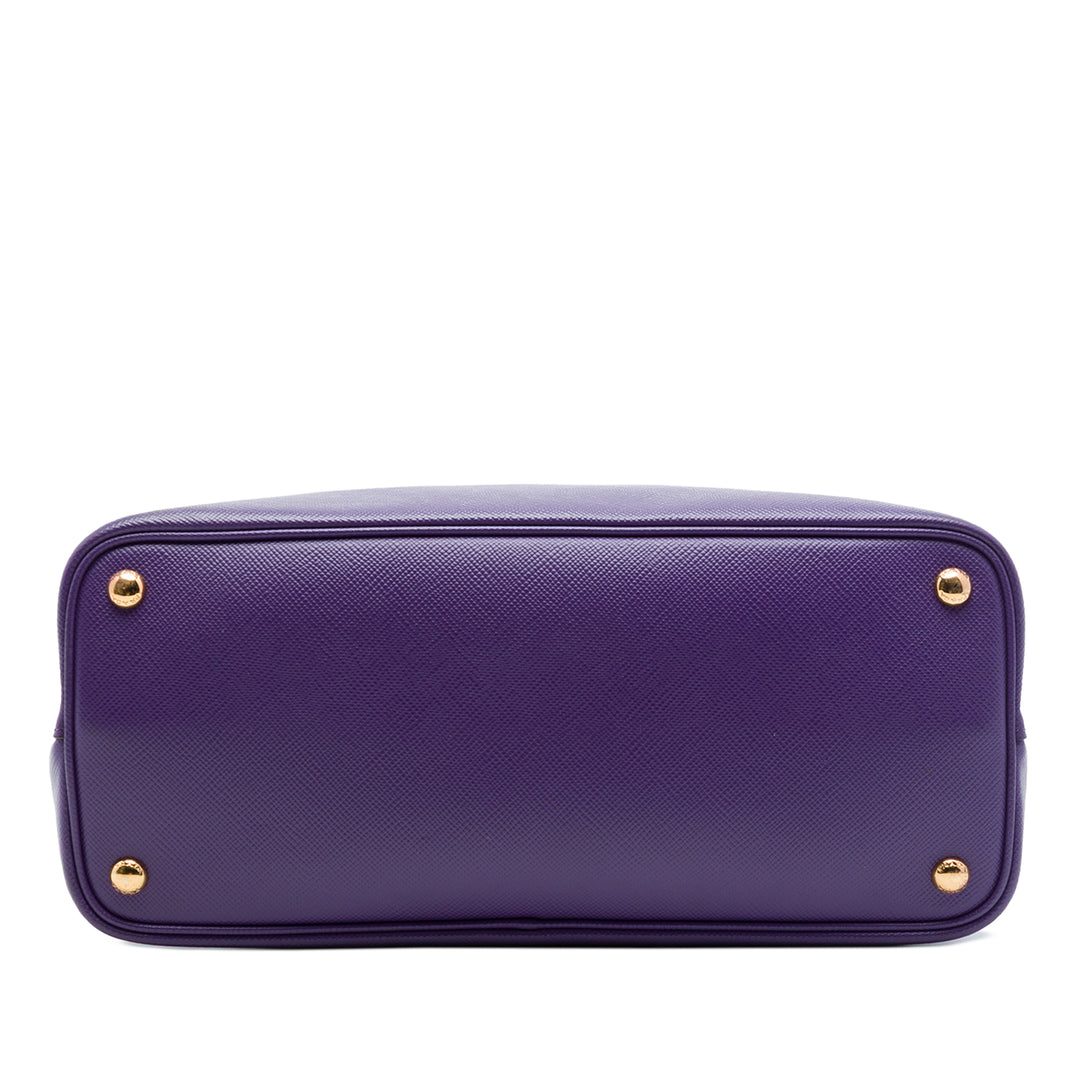 Prada Double Sac Moyen Cuir Saffiano