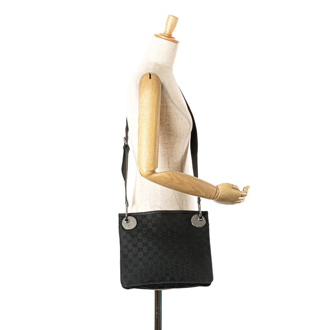 Gucci GG Toile Eclipse Sac porté croisé Bleu
