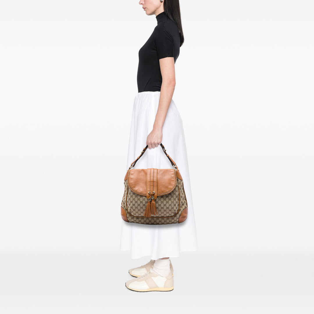 Gucci Sac porté épaule GG Marrakech Beige – vue 5 – GABY PARIS