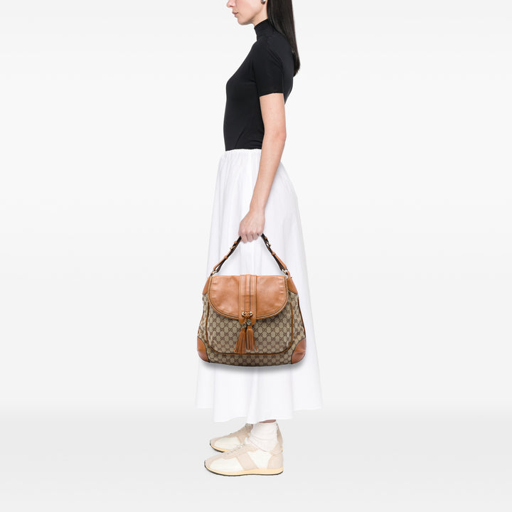 Gucci Sac porté épaule GG Marrakech Beige – vue 5 – GABY PARIS