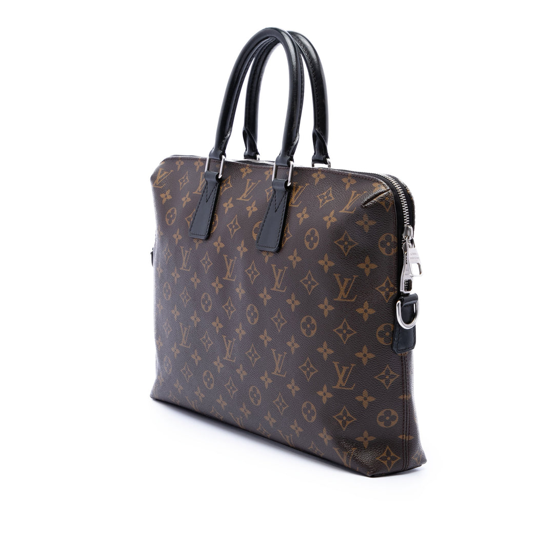 Louis Vuitton Monogram Macassar Porte Documents Jour