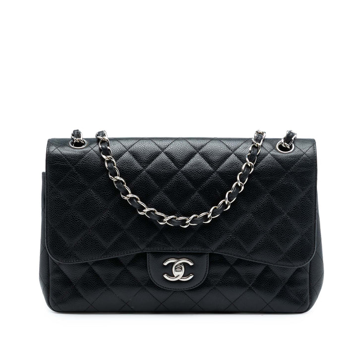 Chanel Jumbo Classic Caviar Double rabat