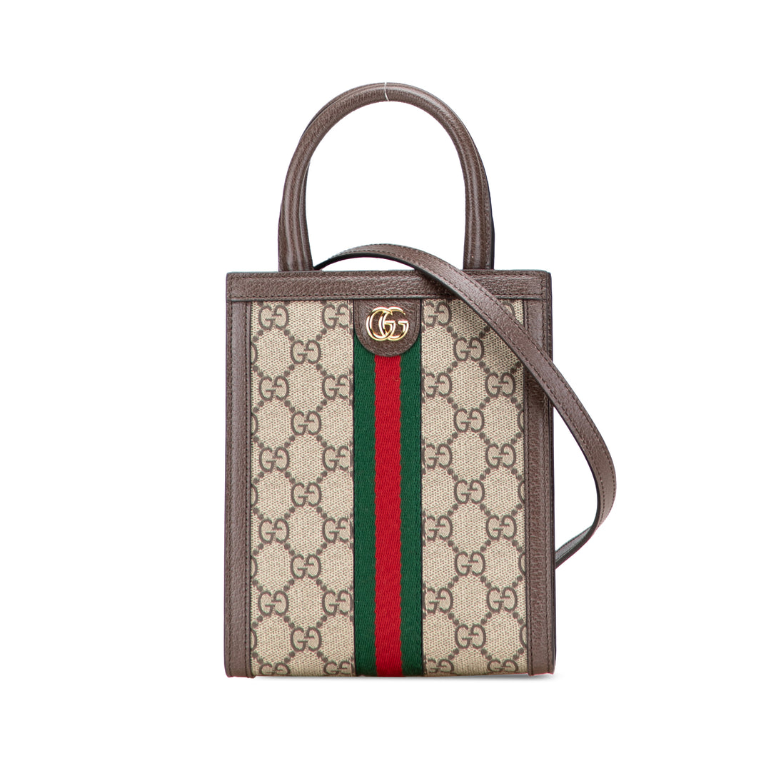 Mini GG Supreme Ophidia Web Satchel Brown - Gaby Paris