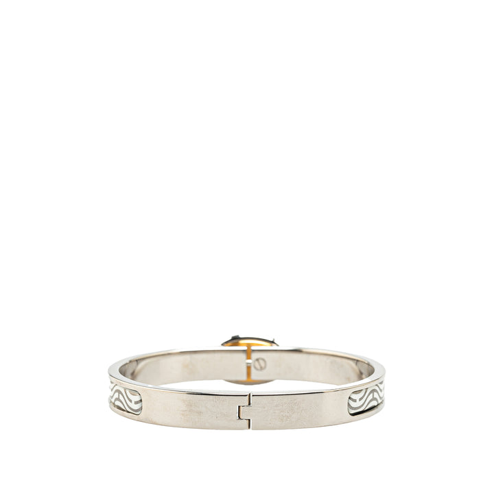 Mini Enamel Clic Chaine d'Ancre Bracelet Silver - Gaby Paris