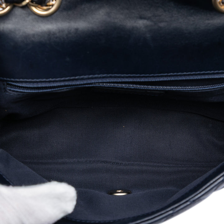 Chanel Mini Matelassé Cuir d’agneau Mademoiselle Chic à rabat