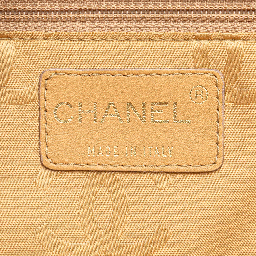 CC Square Quilted Patent Tote Brown - Gaby Paris