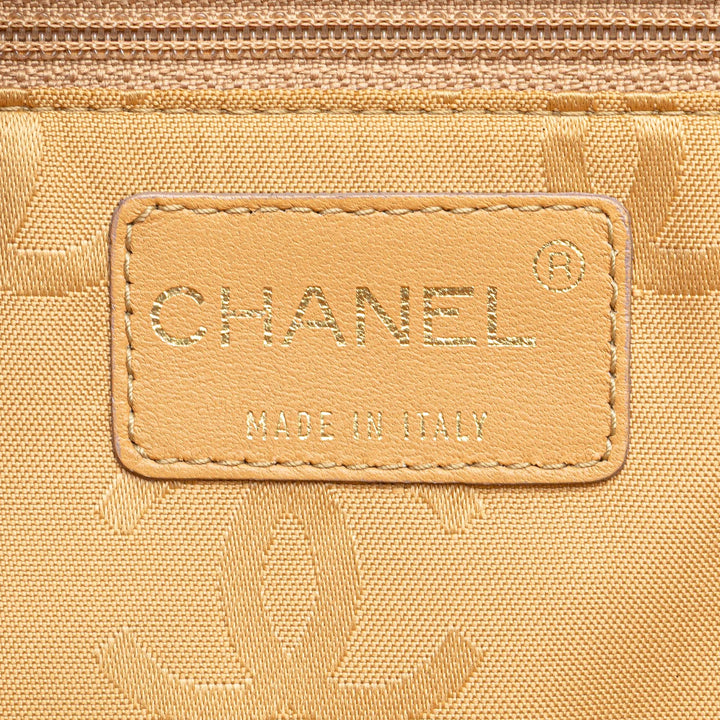 CC Square Quilted Patent Tote Brown - Gaby Paris